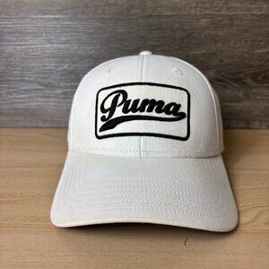 Puma Hat Cap Strap Back White Black Performance Adjustable